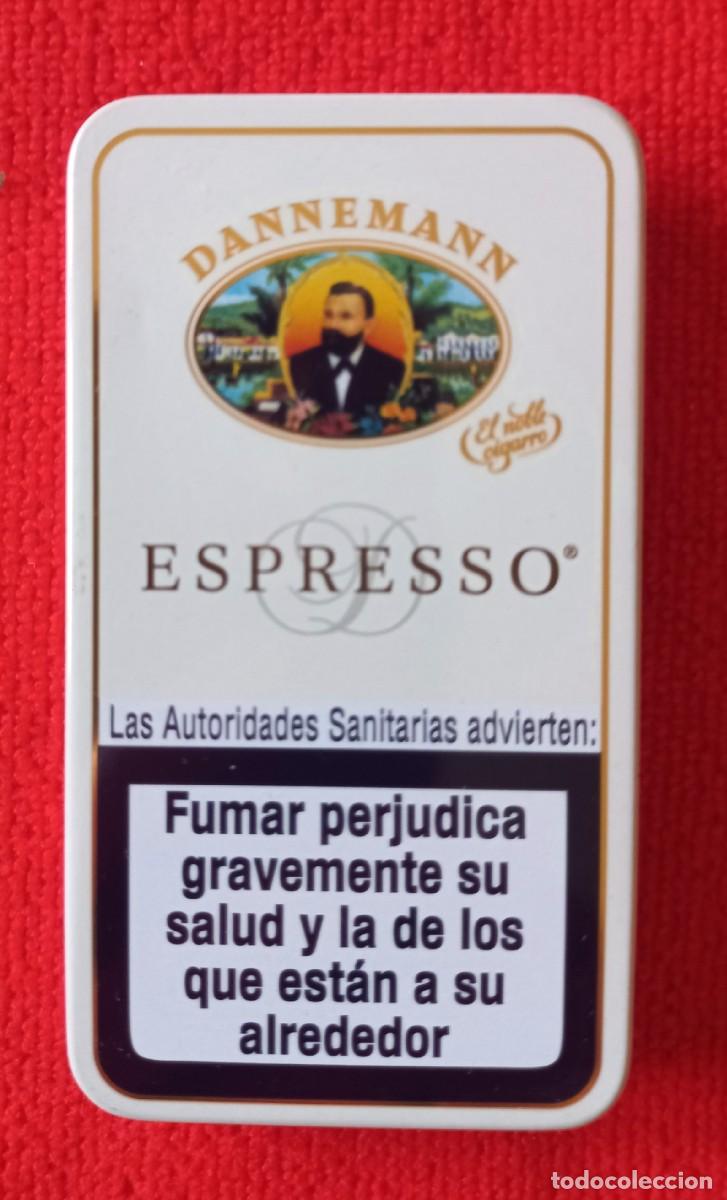 Cajas de puros: Lata Met&aacute;lica Dannemann Espresso - Con Papel Interior Original