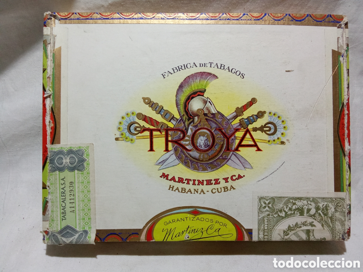 Zigarrenkisten: BONITA CAJA DE PUROS TROYA VACIA HABANOS CUBA
