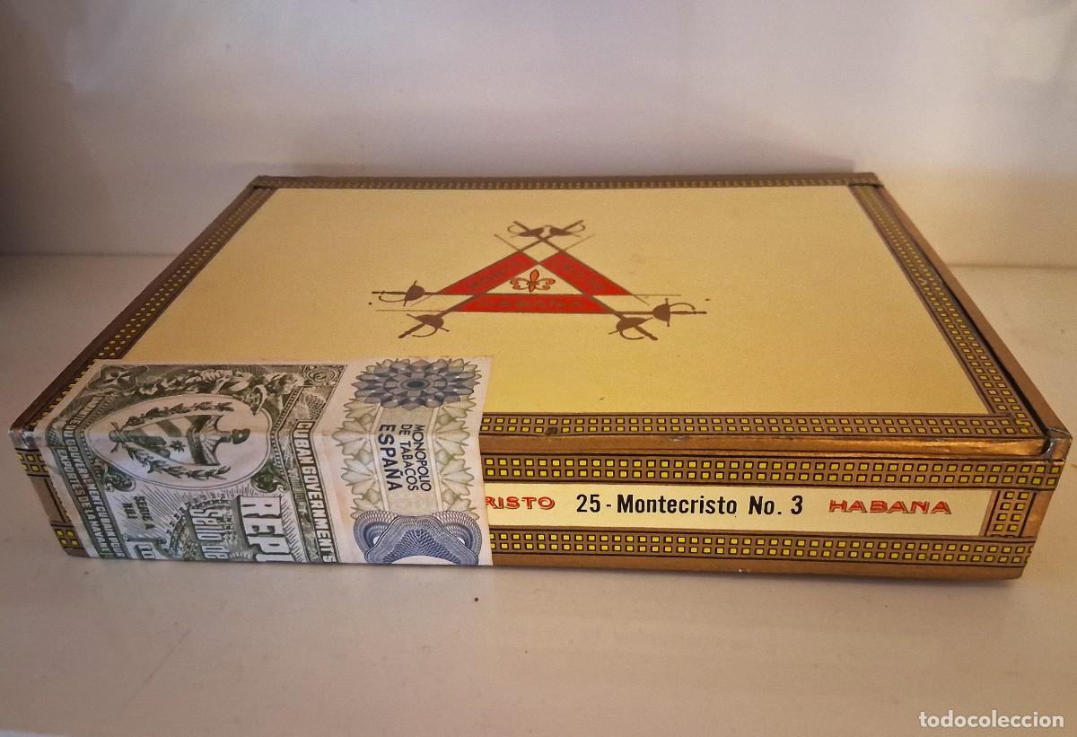 Cajas de puros: CAJA PARA 25 PUROS HABANOS MONTECRISTO N&ordm; 3 ,SIN ABRIR Y PRECINTADA DE 1998 EXCELENTE!!