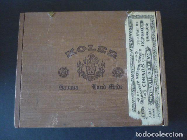 Cigar Boxes: KOLER LA HABANA CAJA DE PUROS CIGARROS N&ordm; 1 MADERA VACIA 23 X 18.5 X 4 CM