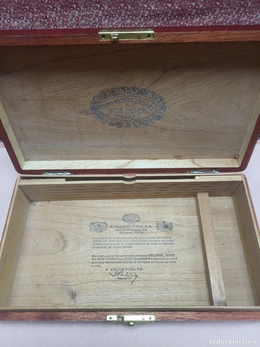 Cajas de puros: CAJA MADERA PUROS HABANOS HOYO DE MONTERREY JOSE GENER HABANA CUBA HUMIDOR No 1