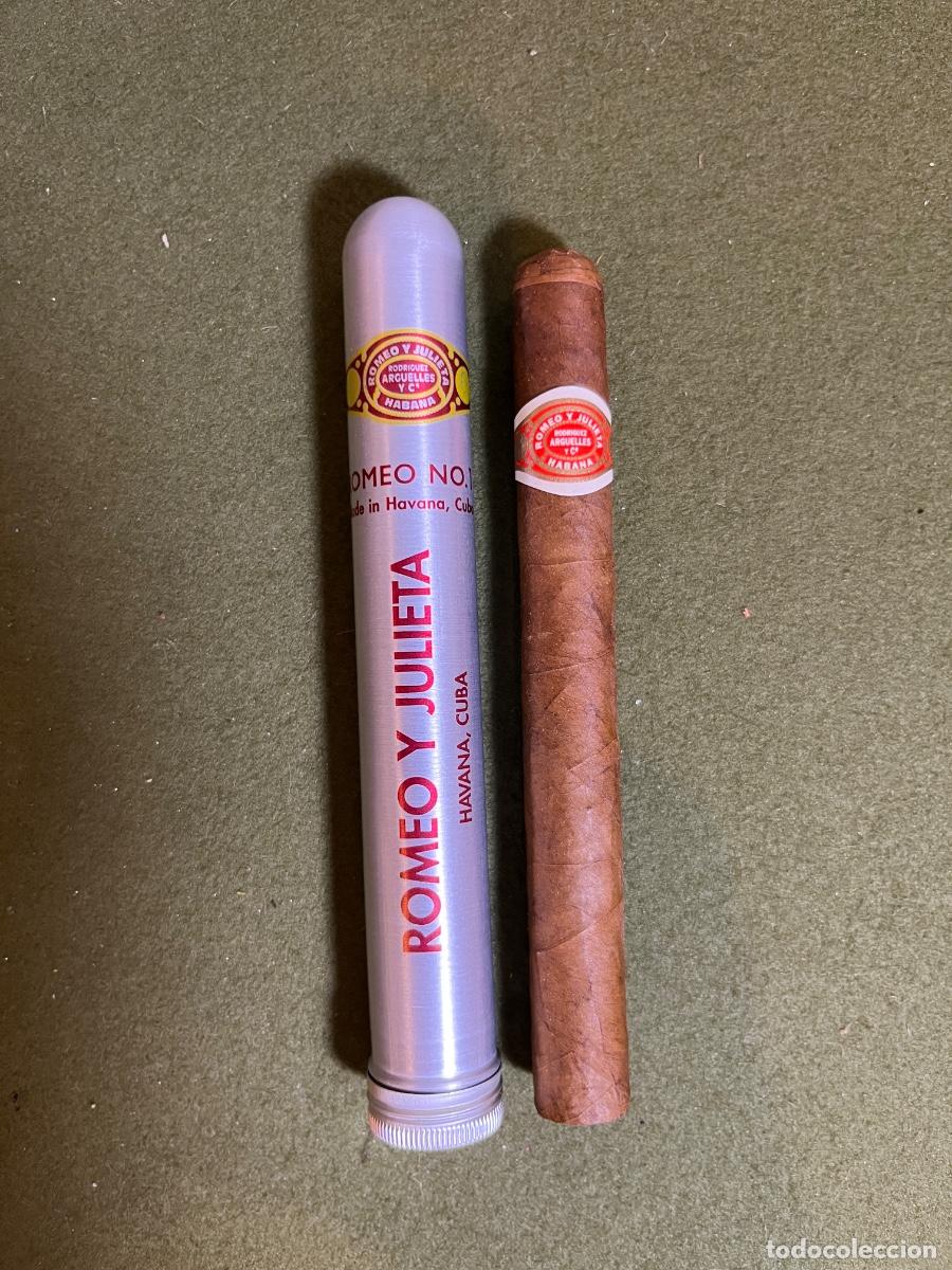 Cajas de puros: Habano Romeo y Julieta No. 1 en tubo original de aluminio | Havana Cuba | Puro cubano de colecci&oacute;n