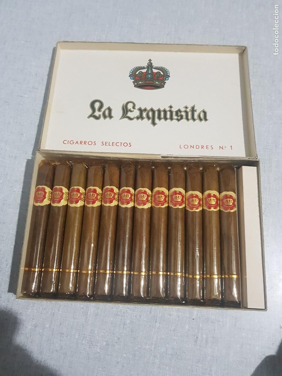 Cajas de puros: ENTERA CAJA DE PUROS LA EXQUISITA