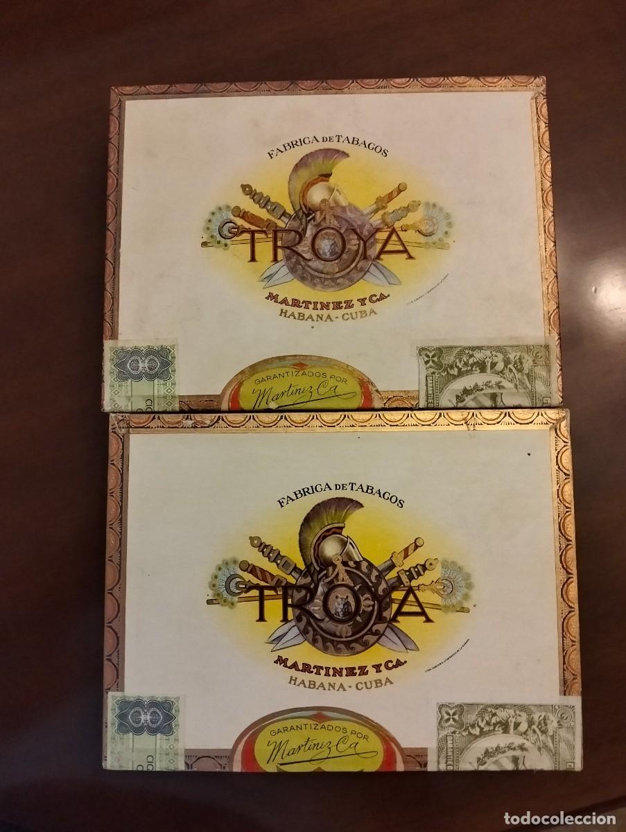 Cajas de puros: 2 CAJAS ENTERAS CON PRECINTO PUROS TROYA ( CUBA)