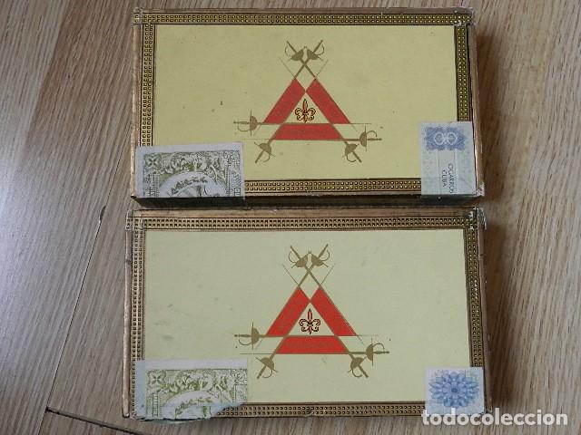 Cajas de puros: Lote 2 Caja puros MONTECRISTO No. 5 Habana Hecho en Cuba Cabinet Selection tabaco monte cristo