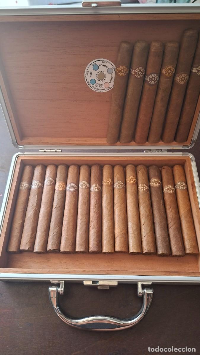 Cajas de puros: Caja puros Habanos travel Humidor Montecristo 20 cigars habana cuba