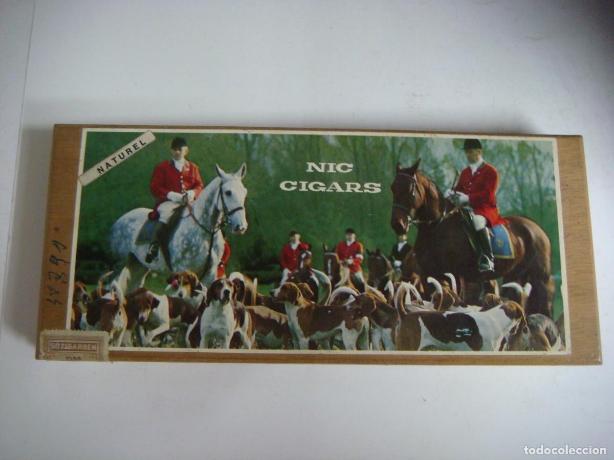 Cajas de puros: CAJITA EN MADERA DE NIC CIGARS-(&)