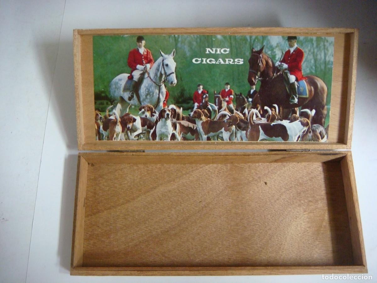 Cajas de puros: CAJITA EN MADERA DE NIC CIGARS-(&) - Foto 2