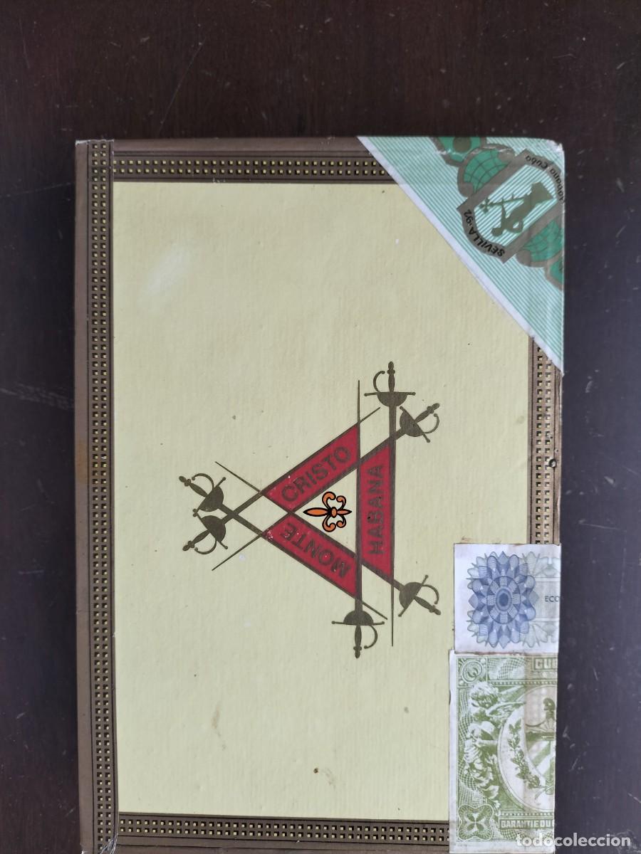 Cajas de puros: Caja puros habanos Montecristo a&ntilde;os 80