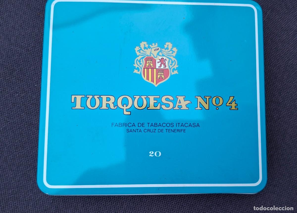 Cajas de puros: Caja de puros Turquesa No 4 fabrica tabacos itacasa Tenerife Full