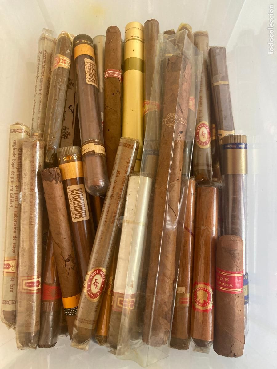 Cajas de puros: Lote de mas de 100 puros, hay Habanos y de otros lugares - ver fotos