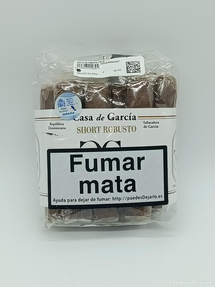 Cajas de puros: LOTE 7 PUROS CASA DE GARCIA SHORT ROBUSTO. CELOFAN INDIVIDUAL. CS.