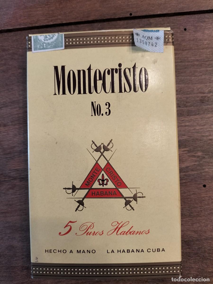 Cajas de puros: Caja 5 puros Montecristo No.3