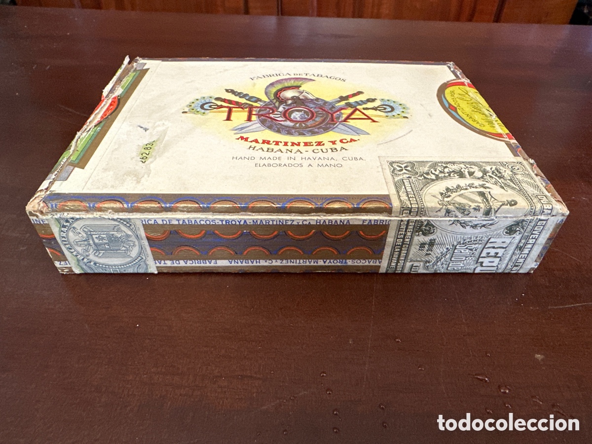 Cajas de puros: TROYA - MARTINEZ Y Ca - HABANA - CUBA - 25 UNIVERSALES - CAJA DE PUROS VAC&Iacute;A