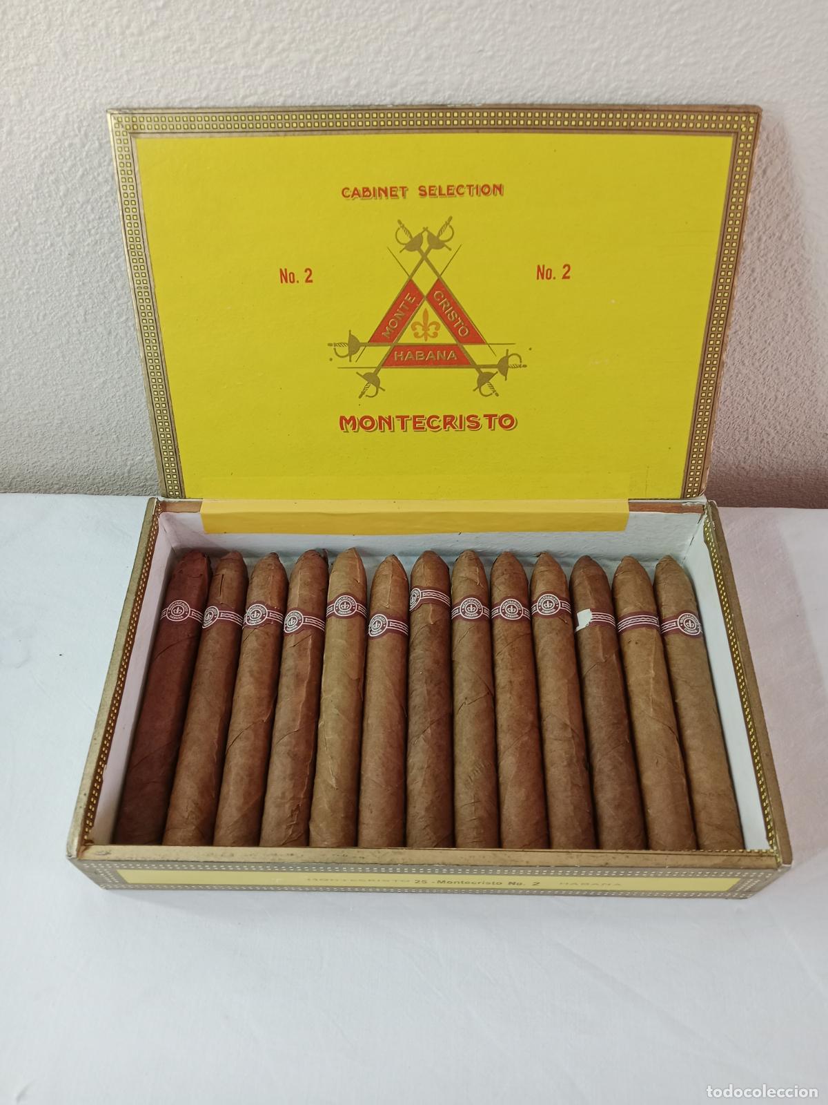 Cajas de puros: Caja de Montecristo No. 2 con 13 puros cigarros - Habana Cuba
