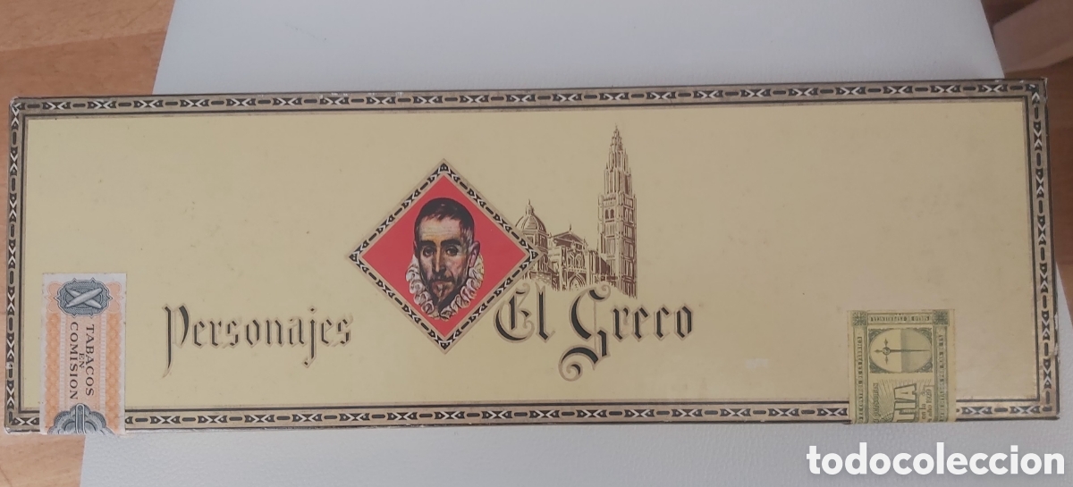 Cajas de puros: Caja de puros 25 unidades. Personajes el Greco.