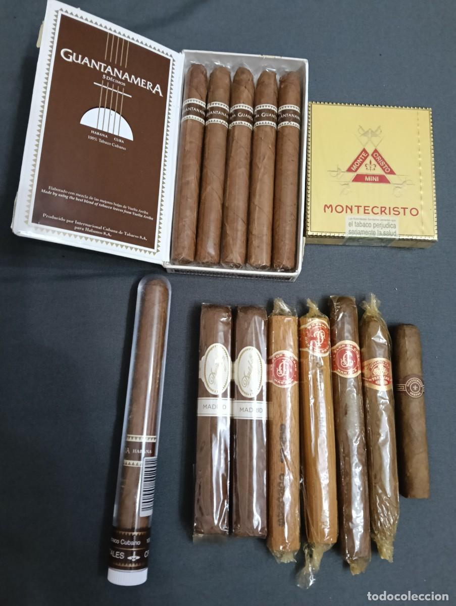 Cajas de puros: Lote puros Davidoff Madrid, flor de cano, partagas, Montecristo, guantanamera . Cuba Habana.