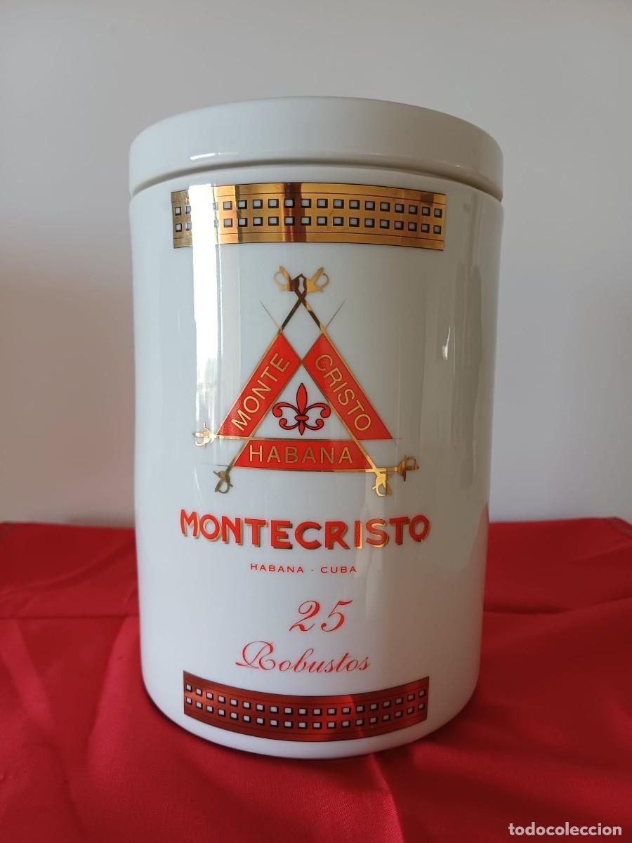Cajas de puros: TARRO CER&Aacute;MICA PUROS HABANOS MONTECRISTO