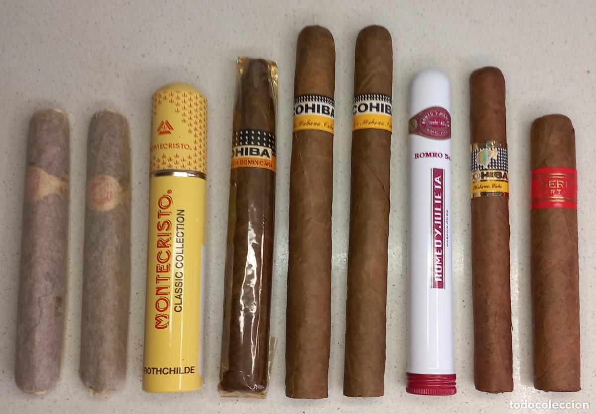 Cajas de puros: LOTE DE PUROS HABANOS - MONTECRISTO , ROMEO Y JULIETA , COHIBA , PARTAGAS , FONSECA