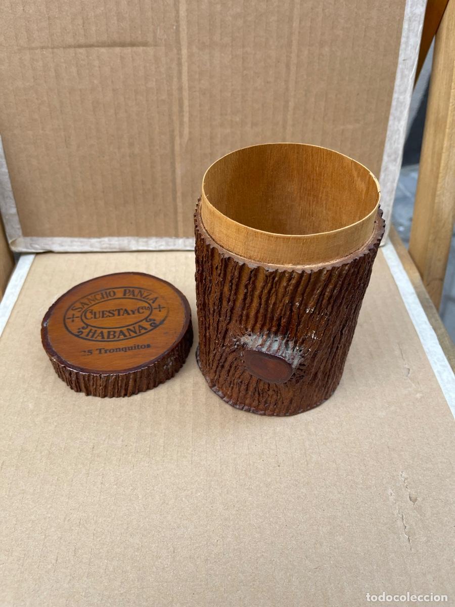 Cajas de puros: ANTIGUA CAJA.ESTUCHE.TABACOS.PUROS.SANCHO PANZA.CUESTA Y CIA.HABANA.25 TRONQUITOS.HECHO EN CUBA.