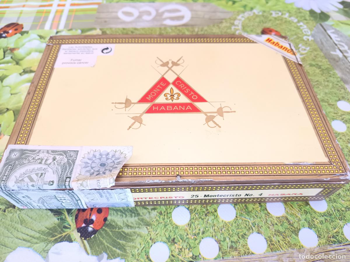 Cajas de puros: CAJA PUROS MONTECRISTO No 4. HABANA CUBA. COMPLETA 25 UNIDADES