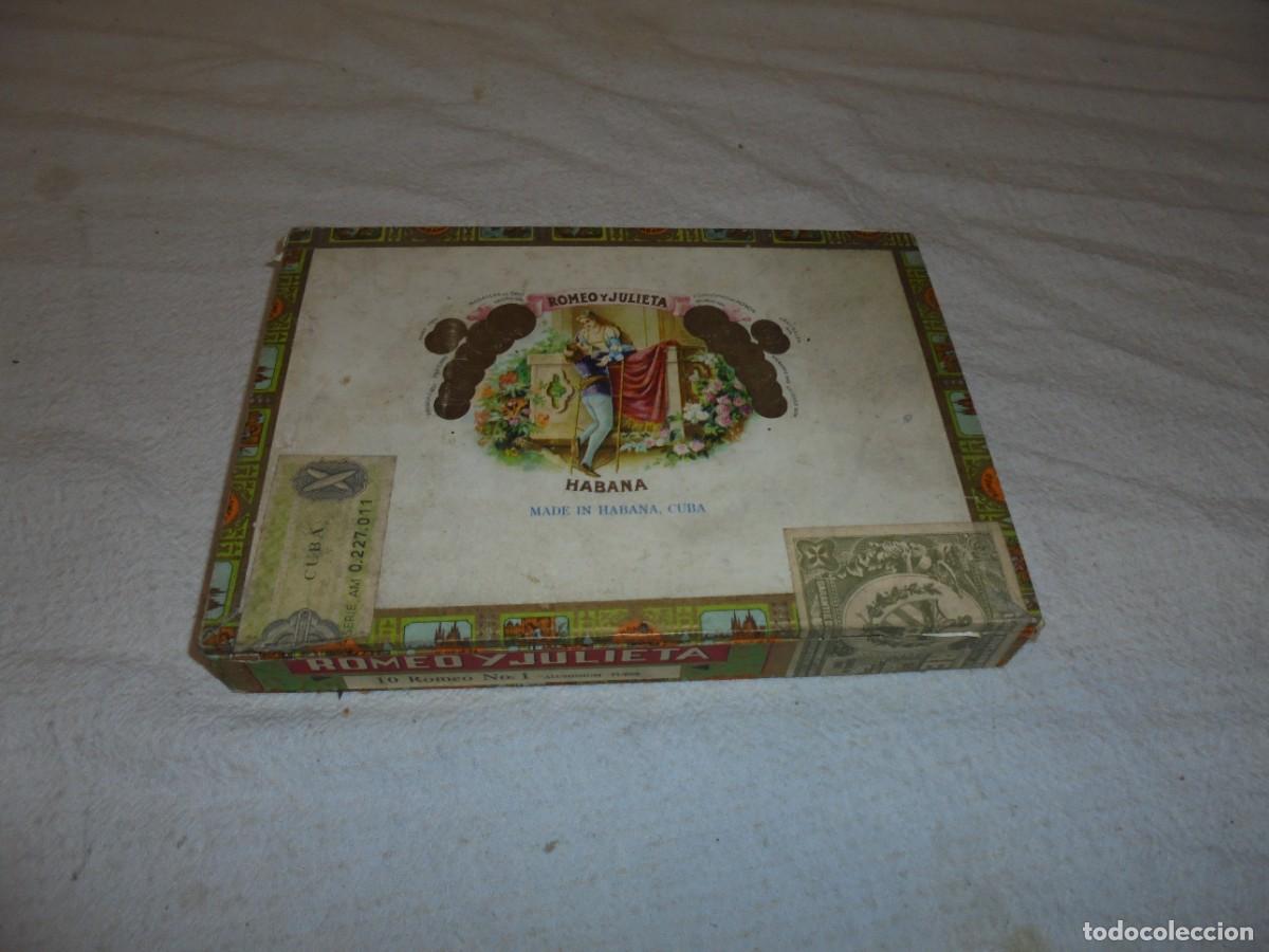 Cajas de puros: magnifica caja de puros romero y julieta 10 romeo numero 1
