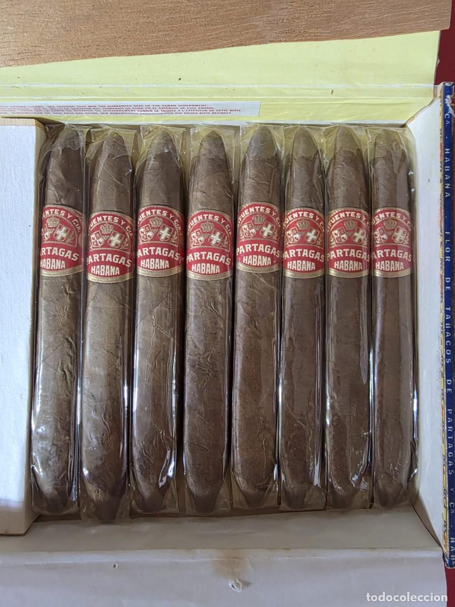 Cajas de puros: 1 Caja de puros habanos con 8 cigarros, Partagas Presidentes