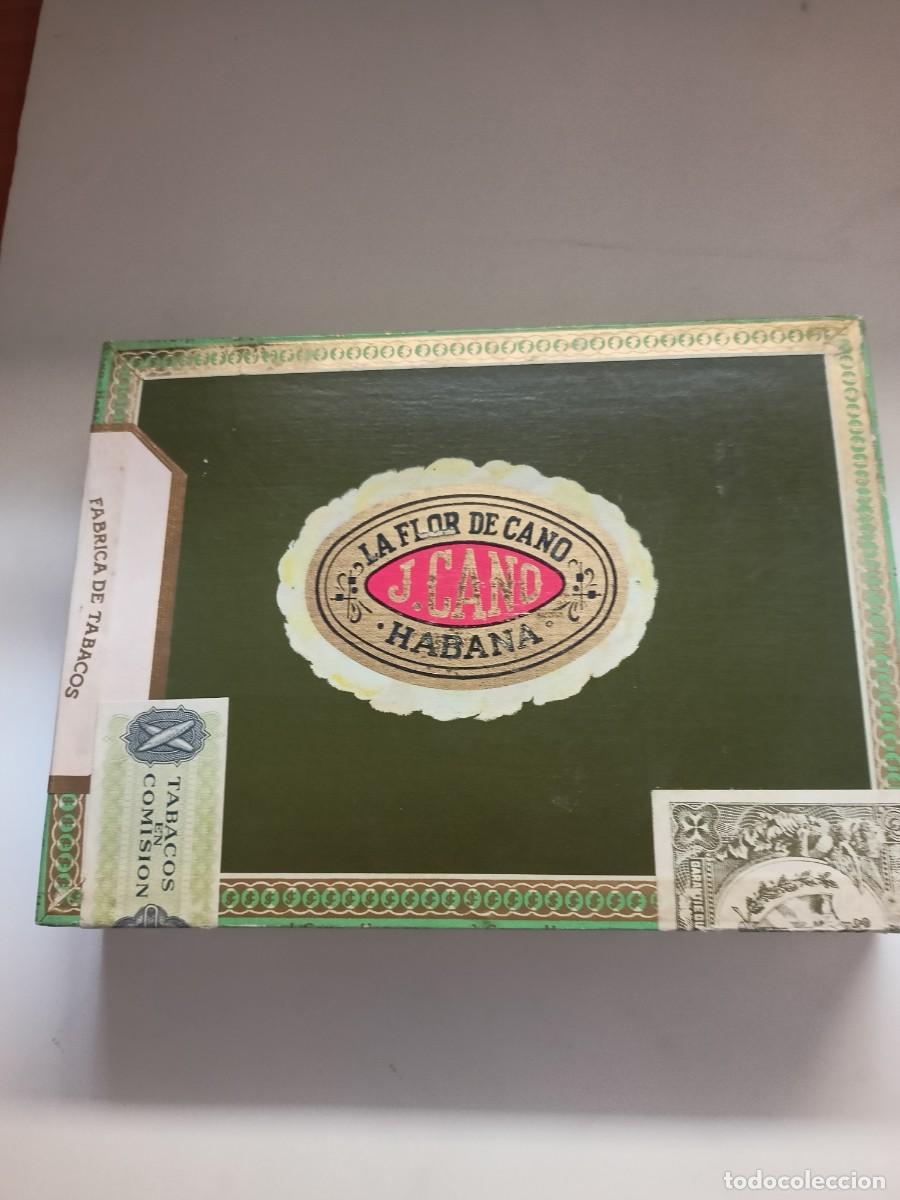 Cajas de puros: ANTIGUA CAJA DE PUROS HABANOS-CUBA &rdquo;FLOR DEL CANO&rdquo; SIN DESPRECINTAR