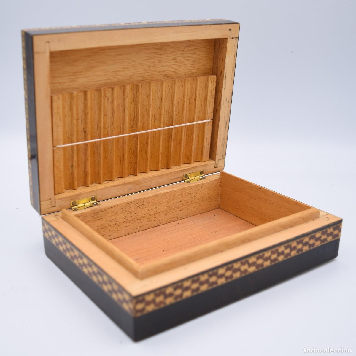 Cajas de puros: Caja cigarrera de taracea - Foto 2