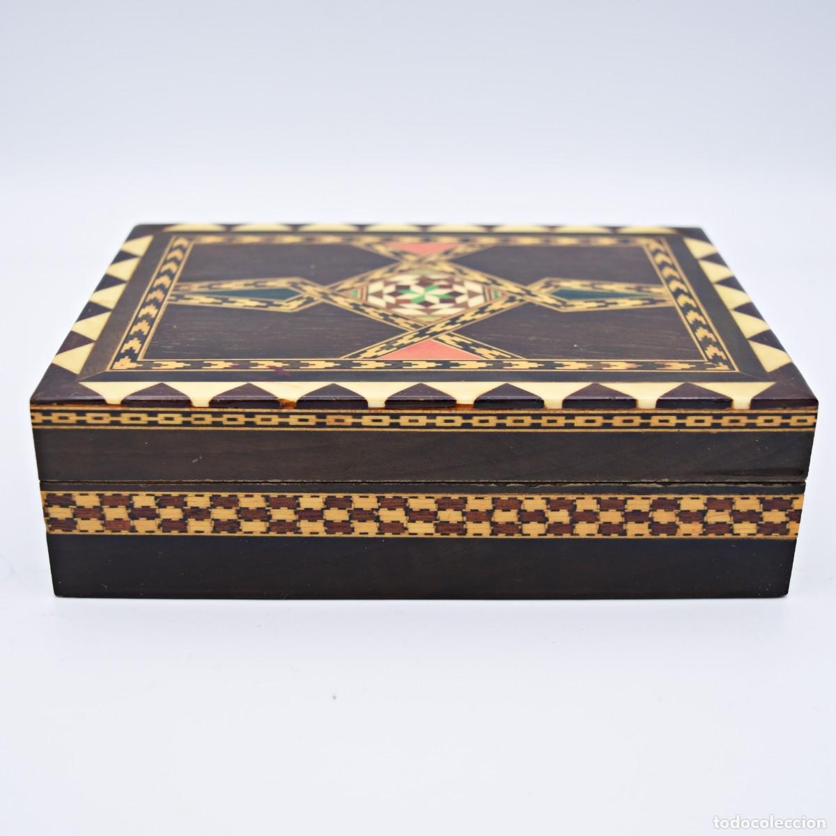 Cajas de puros: Caja cigarrera de taracea - Foto 3