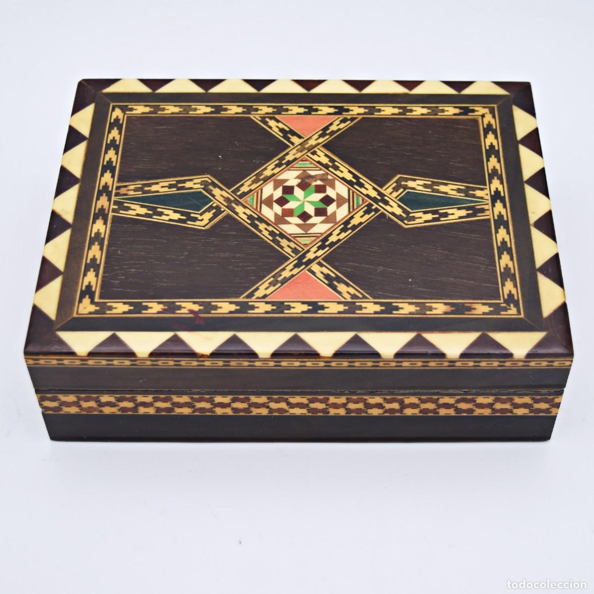 Cajas de puros: Caja cigarrera de taracea - Foto 4