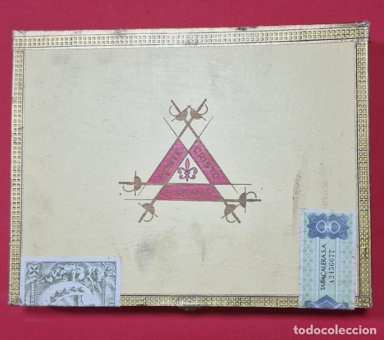Cajas de puros: Caja de puros habanos Montecristo tubos (precintada)