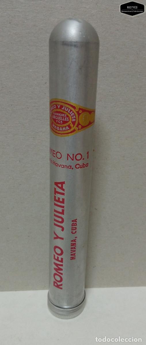 Cigar Boxes: Funda Met&aacute;lica Puro - Romeo y Julieta - Romeo N&ordm; 1