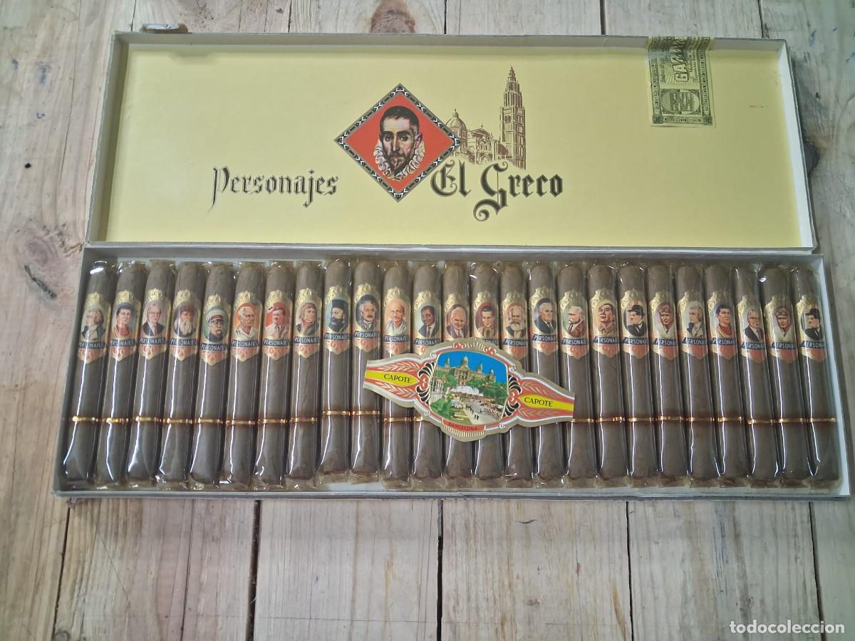 Bo&icirc;tes de Cigares: Caja 25 puros Personajes El Greco- Capote
