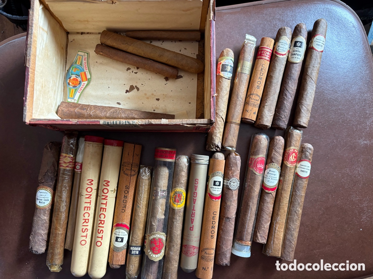 Cajas de puros: Lote Exclusivo de Puros Antiguos de Colecci&oacute;n | Ediciones Conmemorativas y Militares (A&ntilde;os 60-80)