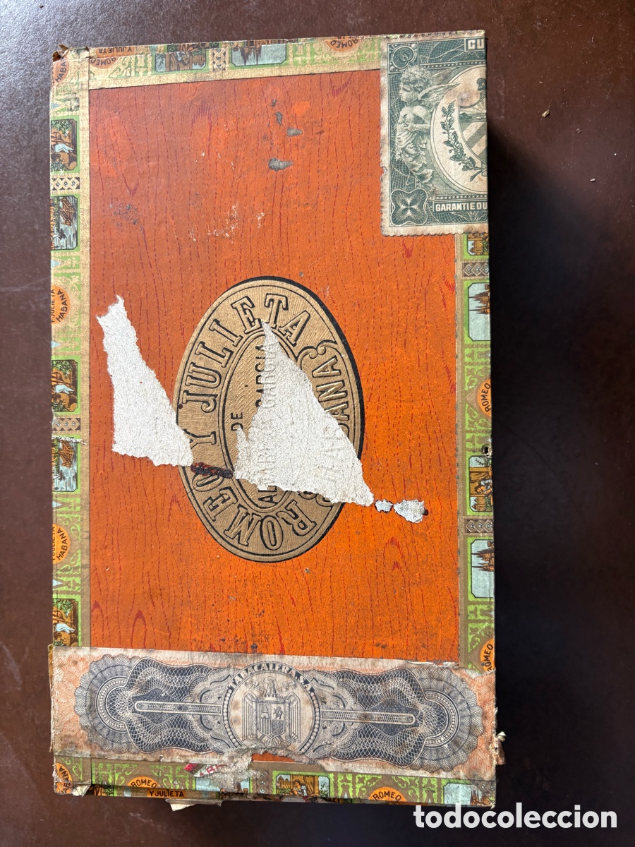 Cajas de puros: Lote de caja de puros vintage Romeo y Julieta variada