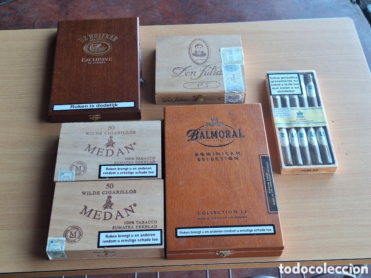 Cajas de puros: Lote puros . Medan , Balmoral , Dr Huifkar, Cerdan , Don Juli&aacute;n...