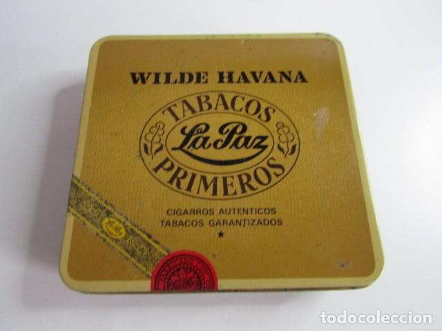 Cajas de puros: CAJA TABACO CHAPA HOJALATA TABACOS PRIMEROS VACIA
