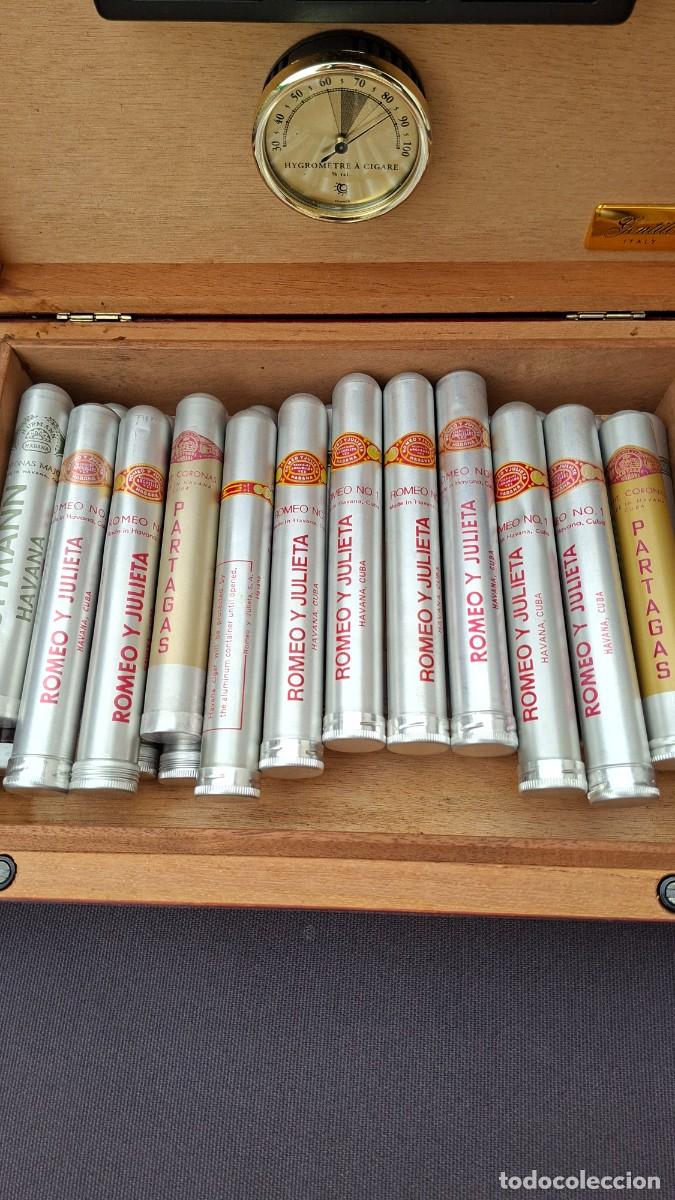Cajas de puros: Caja con 24 puros habanos en tubos de Aluminio Habana cuba