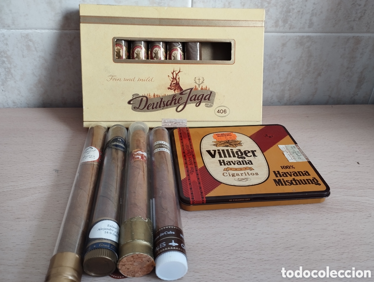 Cajas de puros: LOTE 13 PUROS HABANOS Y OTROS