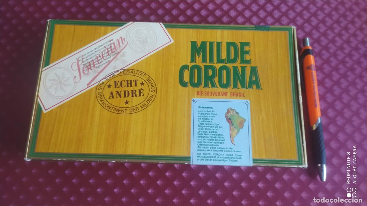 Cajas de puros: CAJA DE PUROS ANTIGUA MILDE CORONA DIE SOUVERANE BRASIL VACIA