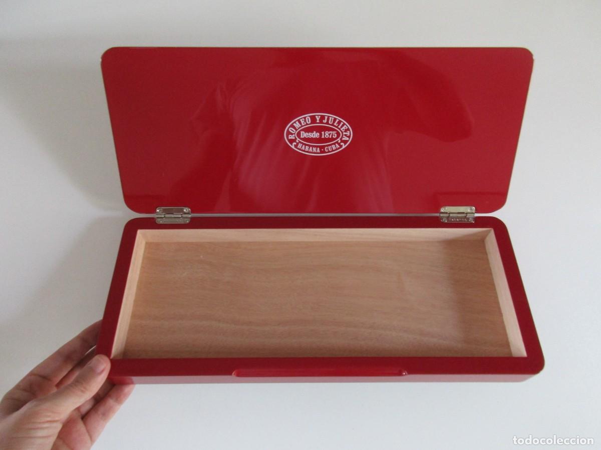 Caixas de Charutos: CAJA VAC&Iacute;A ROMEO Y JULIETA - HABANOS - CAJA LACADA Y EN PERFECTO ESTADO - VER FOTOS ADICIONALES