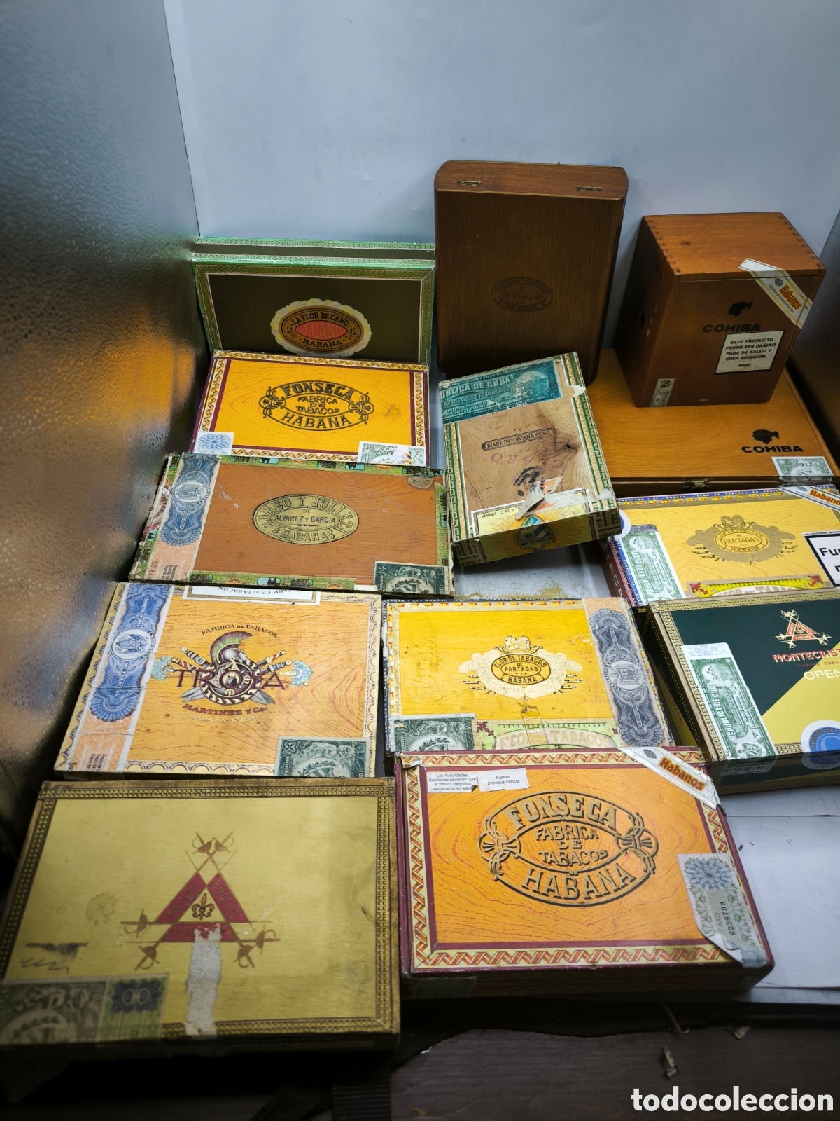 Cajas de puros: 13 Cajas de Puros vac&iacute;as. - Foto 1