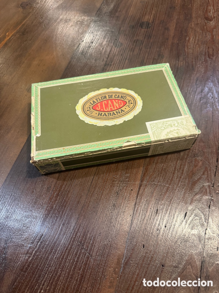Cajas de puros: Caja abierta pero completa de 25 Petit Coronas La Flor de Cano Habana Cuba