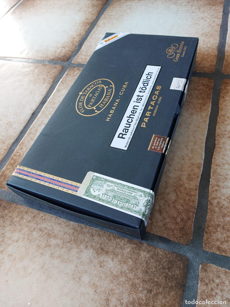 Cajas de puros: Original caja de tabacos Partagas Serie E No.2 Gran Reserva completo, excelente estado, sin tabacos