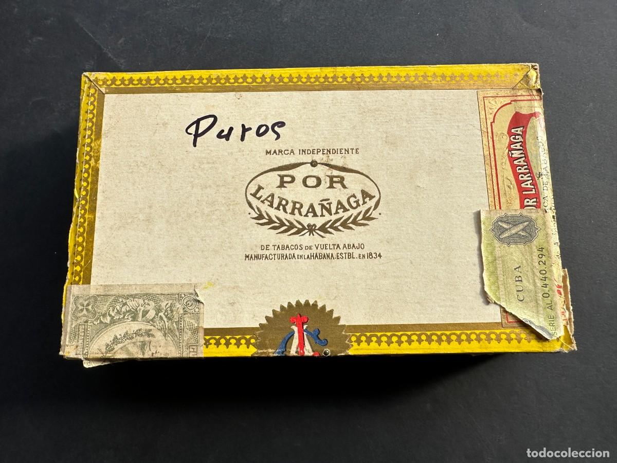 Cajas de puros: 20 HABANOS LARRA&Ntilde;AGA - SUPER CEDROS EN SU CAJA - HECHO EN CUBA - PUROS ANTIGUOS