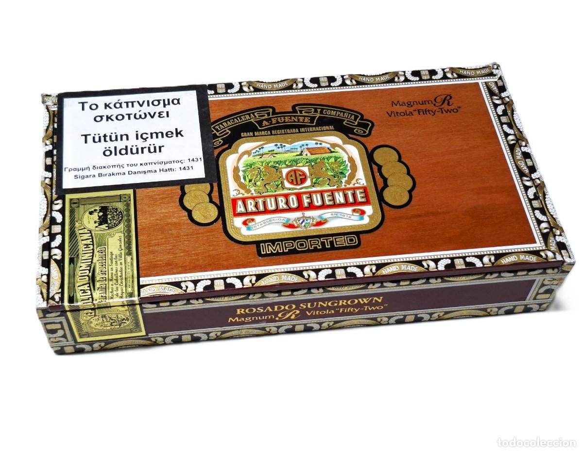Caixas de Charutos: CAJA DE PUROS MADERA - ARTURO FUENTE - 28X14X5.5.CM - VACIA