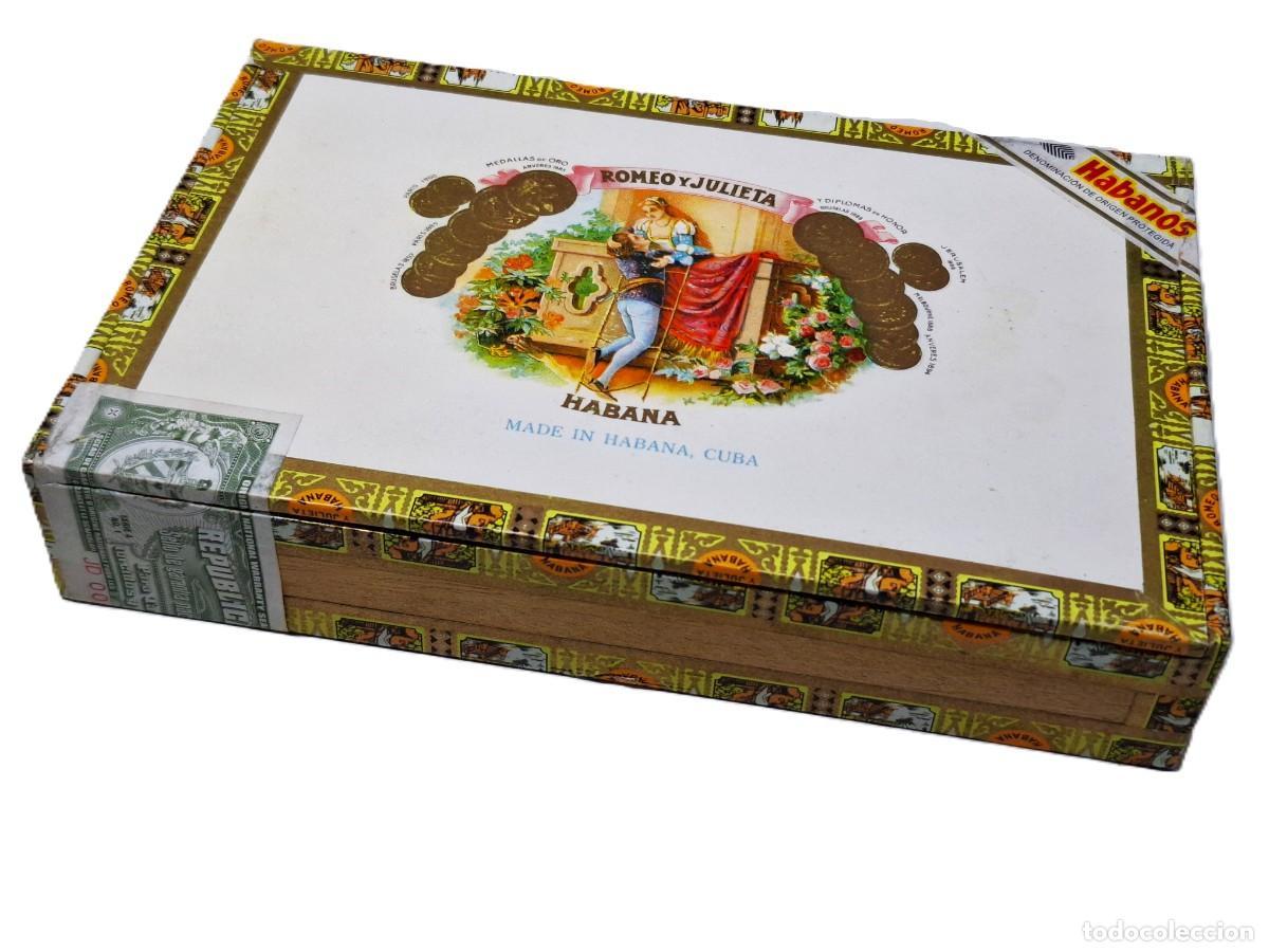 Caixas de Charutos: CAJA DE PUROS MADERA - ROMEO Y JULIETA - 22X14.5X4.CM - VACIA