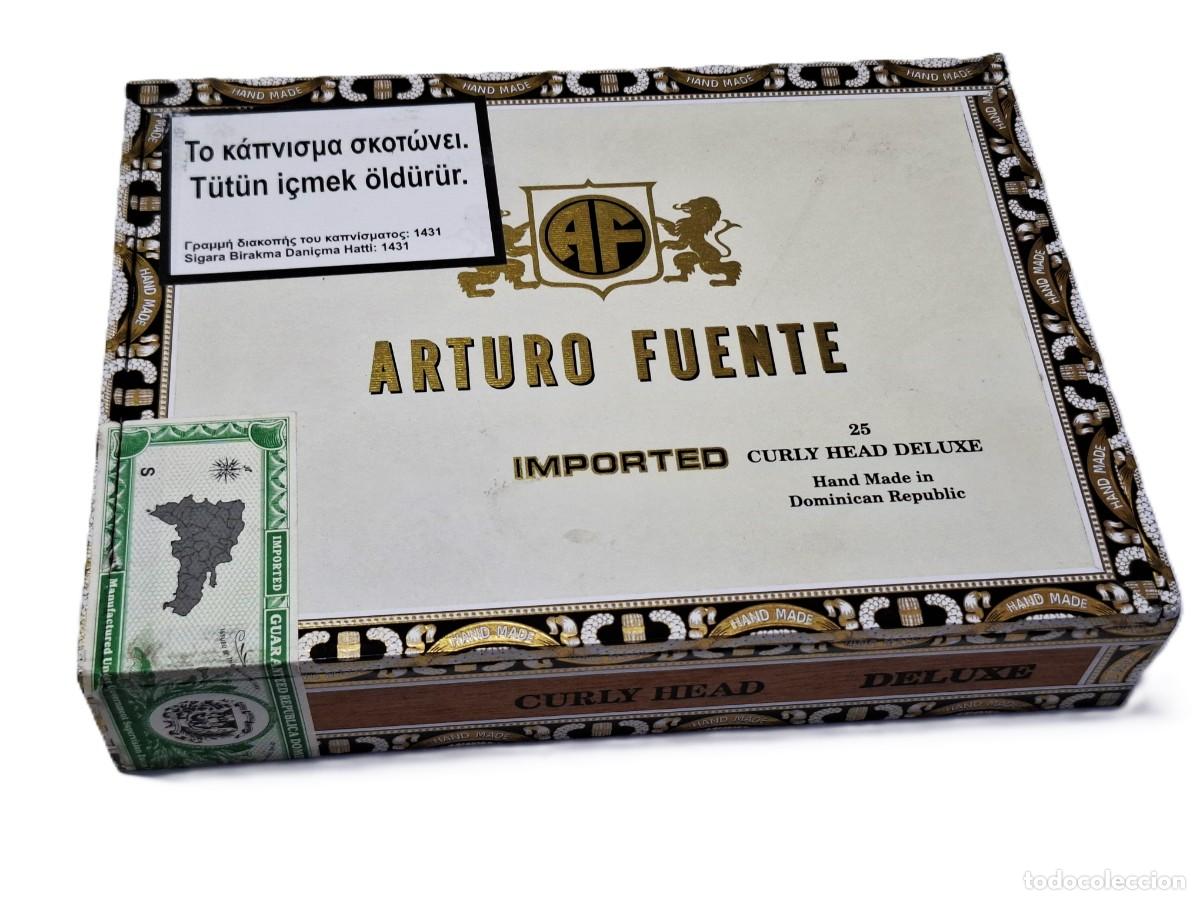 Cajas de puros: CAJA DE PUROS MADERA - ARTURO FUENTE - 24X18X5 CM - VACIA