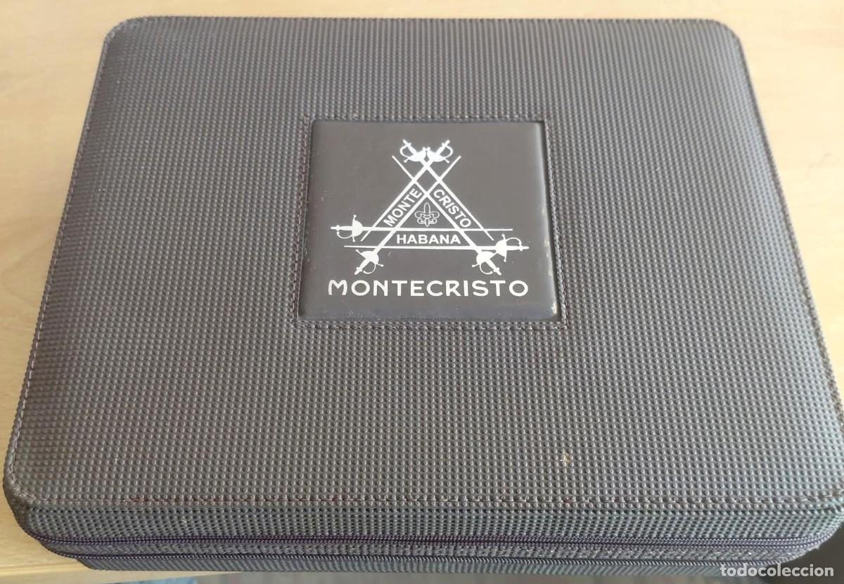 Cajas de puros: Humidor de viaje Montecristo &ndash; madera interior &ndash; 2 niveles &ndash; como nuevo